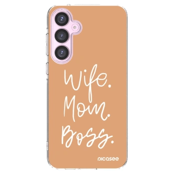 Picasee διαφανής θήκη σιλικόνης Samsung Galaxy A55 5G A556B - Boss Mama