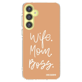 Picasee διαφανής θήκη σιλικόνης Samsung Galaxy A35 5G A356B - Boss Mama