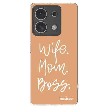 Picasee διαφανής θήκη σιλικόνης Xiaomi Redmi Note 13 4G - Boss Mama