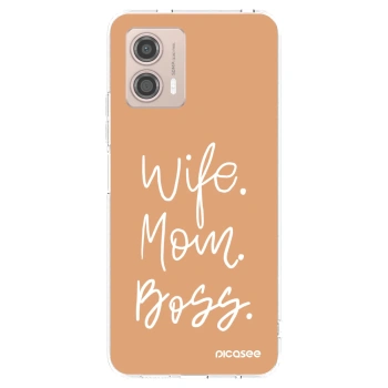 Picasee διαφανής θήκη σιλικόνης Motorola Moto G53 5G - Boss Mama