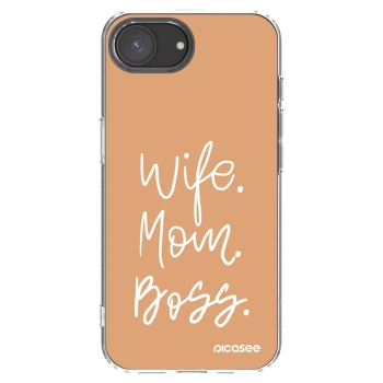 Picasee διαφανής θήκη σιλικόνης Apple iPhone 16e - Boss Mama