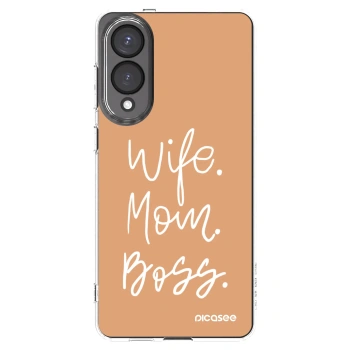 Picasee διαφανής θήκη σιλικόνης Samsung Galaxy S25 Edge 5G - Boss Mama