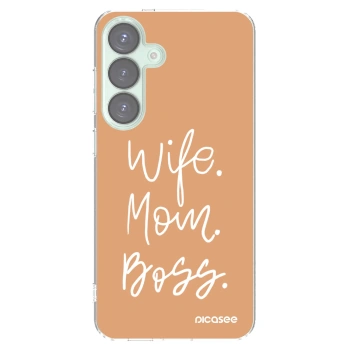 Picasee διαφανής θήκη σιλικόνης Samsung Galaxy S25+ 5G - Boss Mama