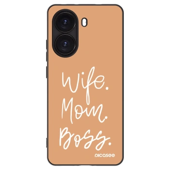 Picasee Μαύρη θήκη σιλικόνης για Xiaomi Poco X7 Pro 5G - Boss Mama