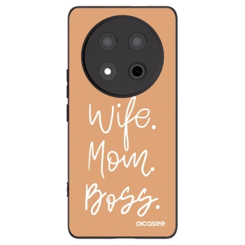 Picasee Μαύρη θήκη σιλικόνης για Honor Magic7 Lite 5G - Boss Mama