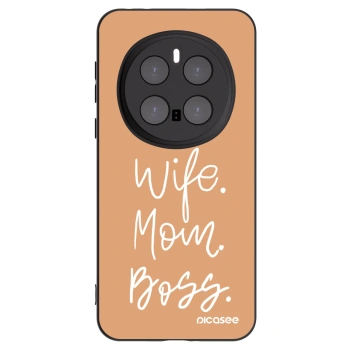 Picasee Μαύρη θήκη σιλικόνης για Honor Magic7 Pro 5G - Boss Mama