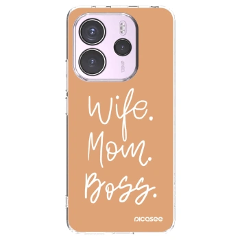 Picasee διαφανής θήκη σιλικόνης Xiaomi Redmi Note 14 4G - Boss Mama