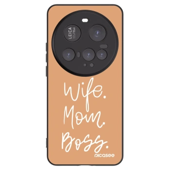 Picasee Μαύρη θήκη σιλικόνης για Xiaomi 15 Ultra - Boss Mama