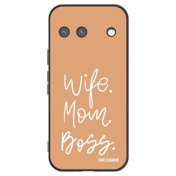 Picasee Μαύρη θήκη σιλικόνης για Google Pixel 9 - Boss Mama
