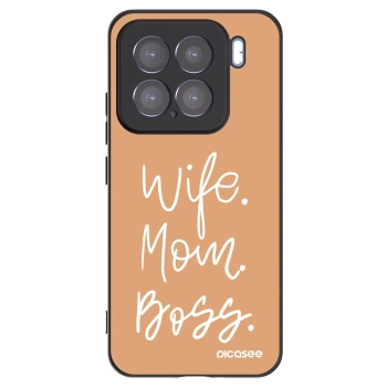 Picasee Μαύρη θήκη σιλικόνης για Xiaomi 15 - Boss Mama
