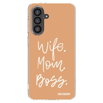 Picasee διαφανής θήκη σιλικόνης Samsung Galaxy A56 5G A566B - Boss Mama
