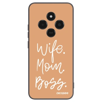 Picasee Μαύρη θήκη σιλικόνης για Xiaomi Poco C75 - Boss Mama