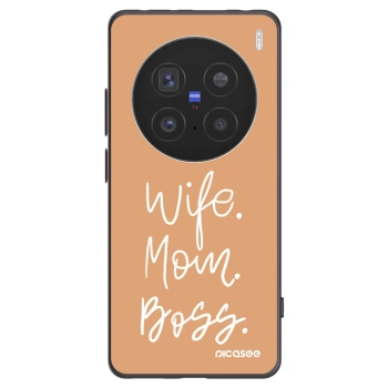 Picasee Μαύρη θήκη σιλικόνης για Vivo X200 Pro - Boss Mama