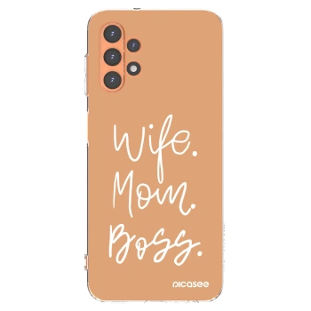 Picasee διαφανής θήκη σιλικόνης Samsung Galaxy A13 5G - Boss Mama