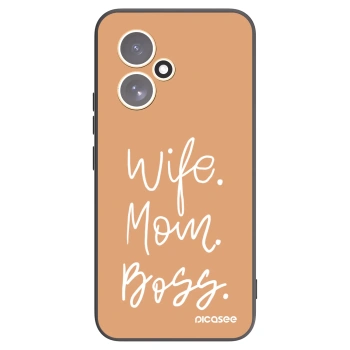 Picasee Μαύρη θήκη σιλικόνης για Honor 400 5G - Boss Mama