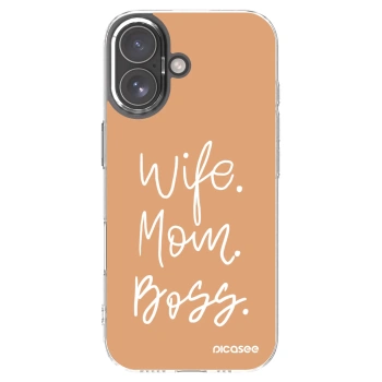 Picasee διαφανής θήκη σιλικόνης Apple iPhone 17 - Boss Mama