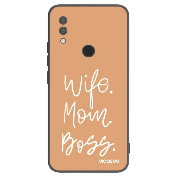 Picasee Μαύρη θήκη σιλικόνης για Xiaomi Redmi 7 - Boss Mama