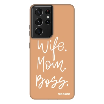 Picasee Fashion Case για Samsung Galaxy S21 Ultra 5G G998B - Boss Mama