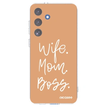 Picasee διαφανής θήκη σιλικόνης Samsung Galaxy S25 FE 5G - Boss Mama