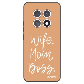 Picasee Μαύρη θήκη σιλικόνης για Xiaomi Redmi Note 15 - Boss Mama