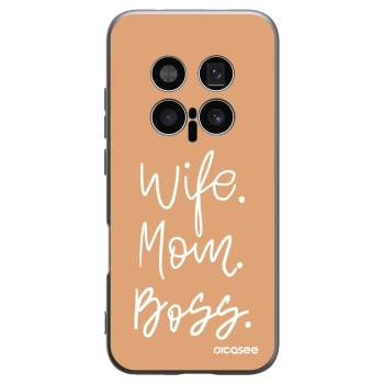 Picasee Μαύρη θήκη σιλικόνης για Honor Magic8 Pro 5G - Boss Mama