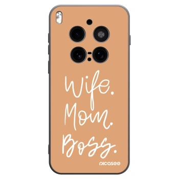 Picasee Μαύρη θήκη σιλικόνης για Vivo X300 Pro - Boss Mama