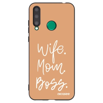 Picasee Μαύρη θήκη σιλικόνης για Honor 20 Lite - Boss Mama