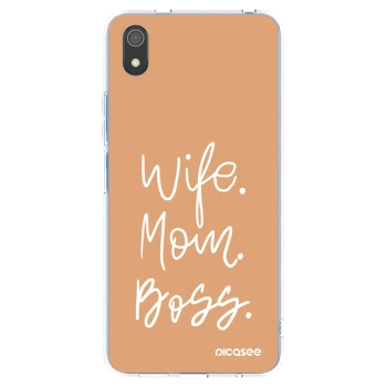 Picasee διαφανής θήκη σιλικόνης Xiaomi Redmi 7A - Boss Mama