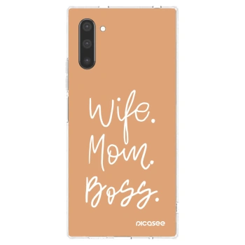 Picasee διαφανής θήκη σιλικόνης Samsung Galaxy Note 10 N970F - Boss Mama