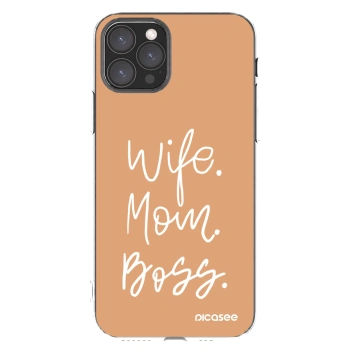 Picasee διαφανής θήκη σιλικόνης Apple iPhone 11 Pro - Boss Mama