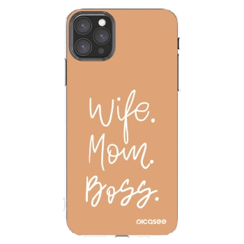 Picasee διαφανής θήκη σιλικόνης Apple iPhone 11 Pro Max - Boss Mama