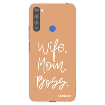 Picasee διαφανής θήκη σιλικόνης Xiaomi Redmi Note 8T - Boss Mama