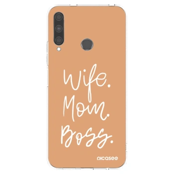 Picasee διαφανής θήκη σιλικόνης Huawei P40 Lite E - Boss Mama