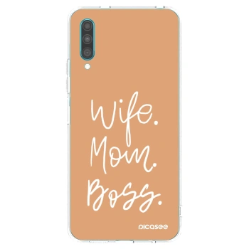 Picasee διαφανής θήκη σιλικόνης Samsung Galaxy A30s A307F - Boss Mama