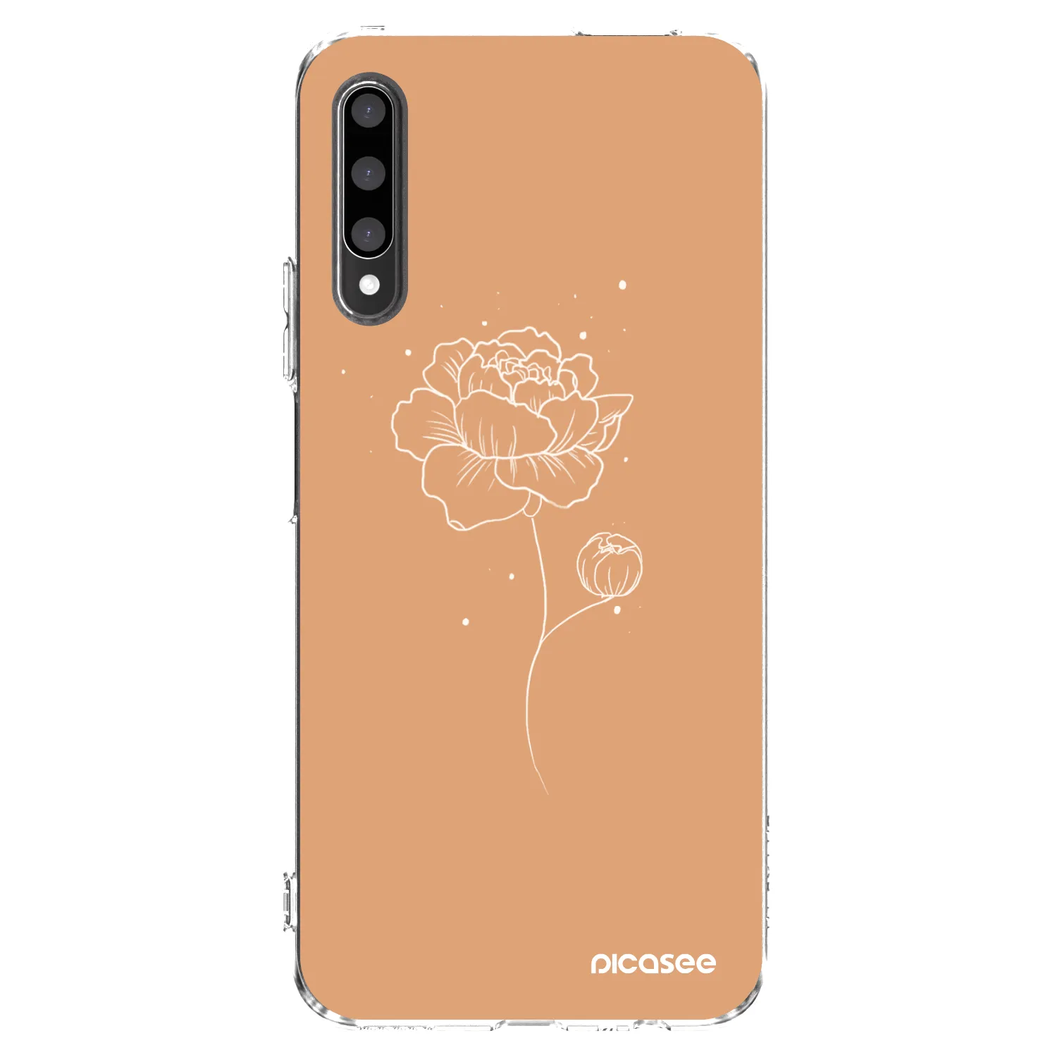 Picasee διαφανής θήκη σιλικόνης Honor 9X Pro - Peonies