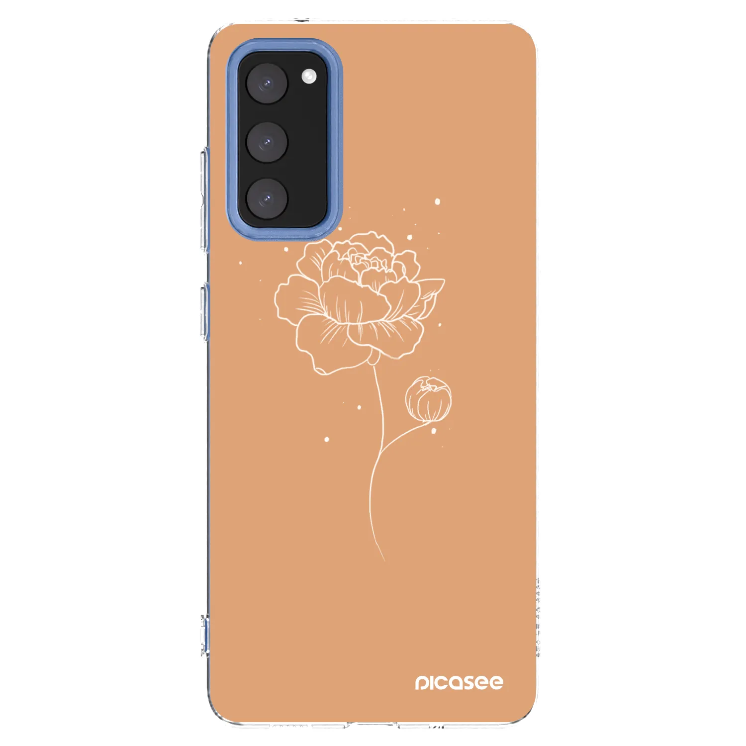 Picasee διαφανής θήκη σιλικόνης Samsung Galaxy S20 FE - Peonies