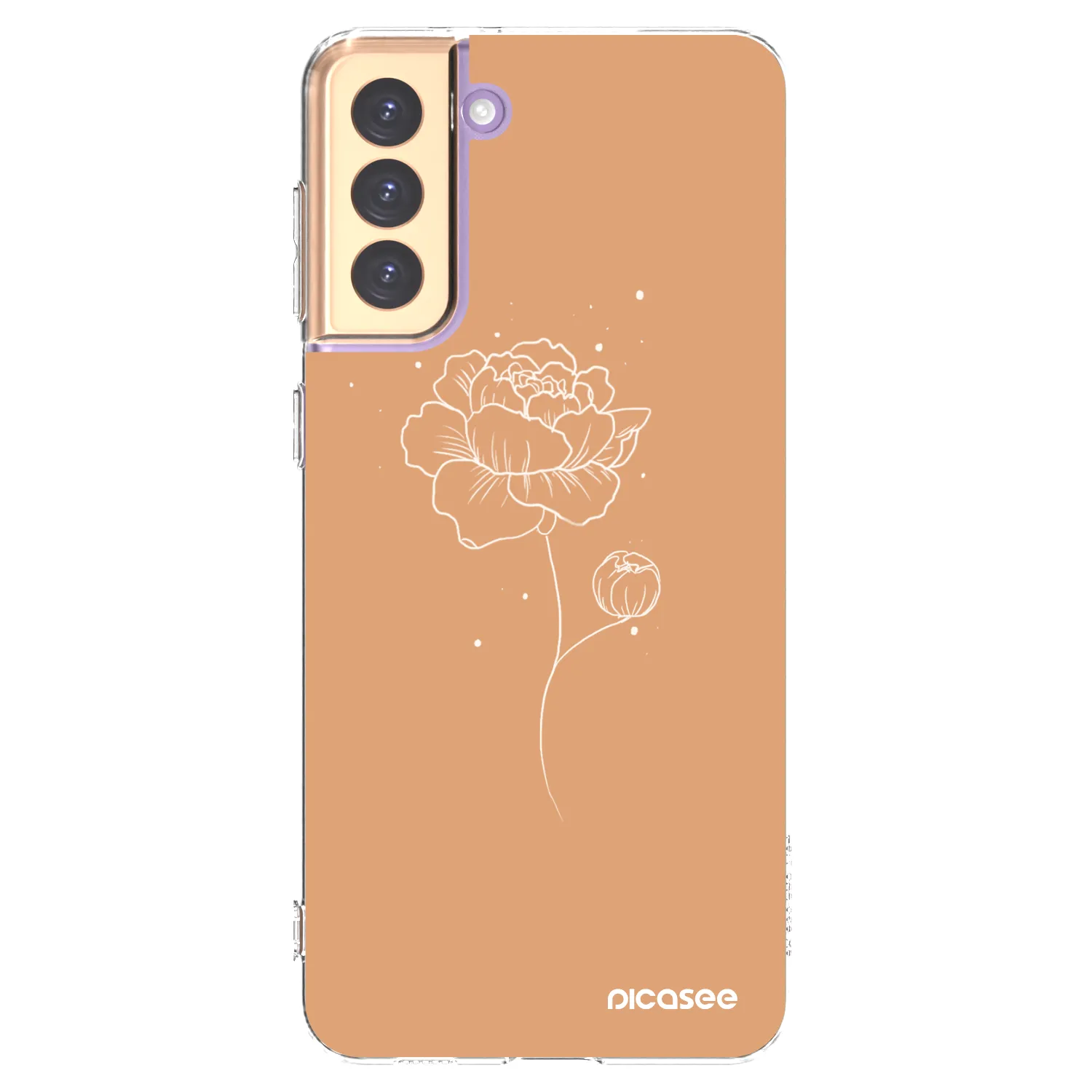 Picasee διαφανής θήκη σιλικόνης Samsung Galaxy S21+ 5G G996F - Peonies