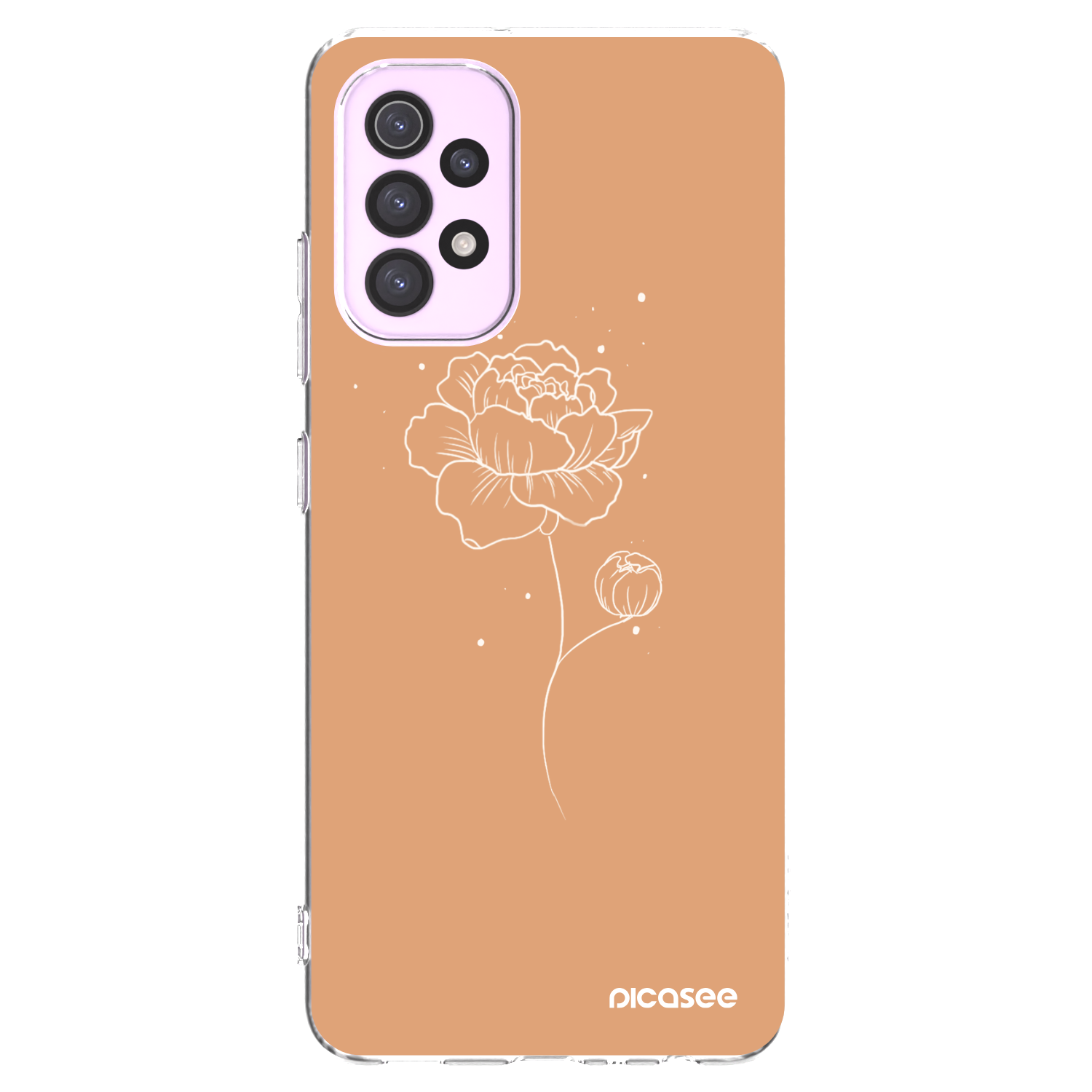 Picasee διαφανής θήκη σιλικόνης Samsung Galaxy A32 5G A326B - Peonies