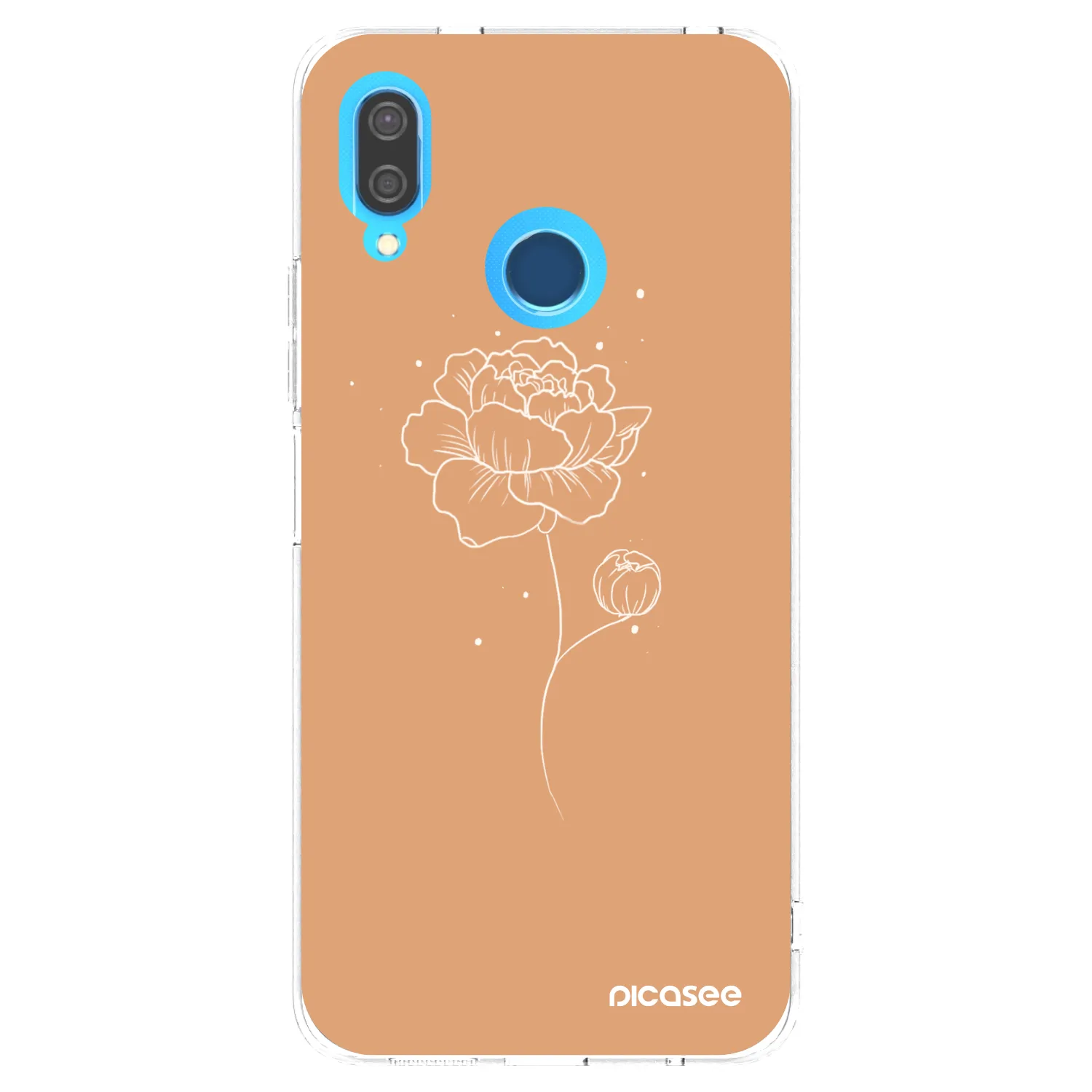Picasee διαφανής θήκη σιλικόνης Huawei P20 Lite - Peonies