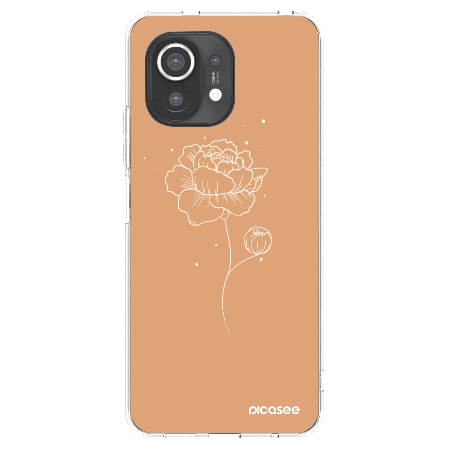 Picasee διαφανής θήκη σιλικόνης Xiaomi Mi 11 - Peonies