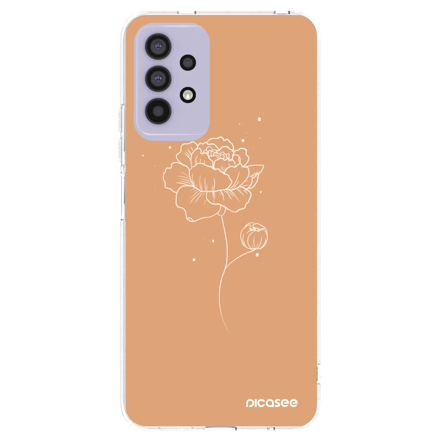 Picasee διαφανής θήκη σιλικόνης Samsung Galaxy A32 4G SM-A325F - Peonies