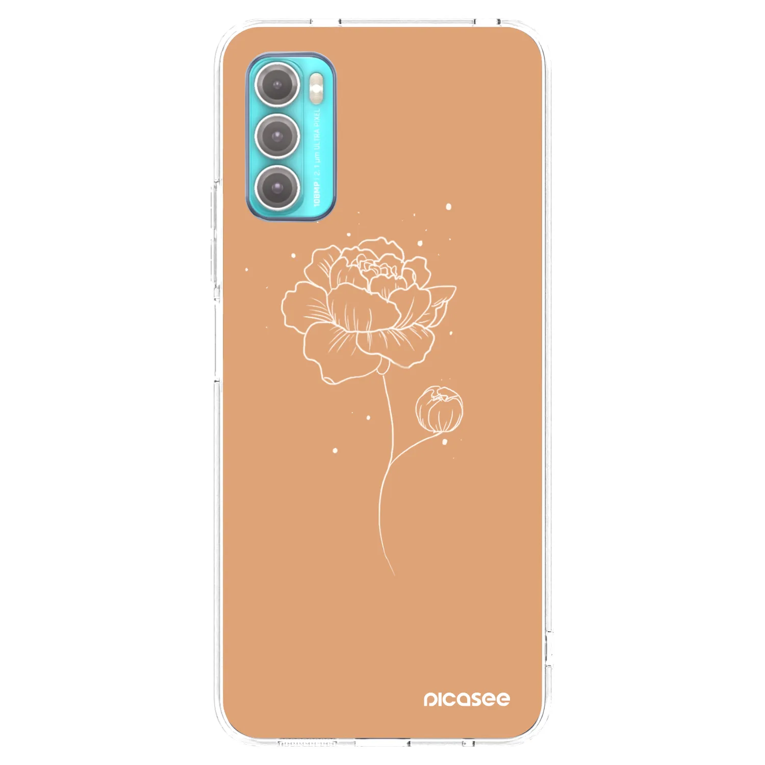 Picasee διαφανής θήκη σιλικόνης Motorola Moto G60 - Peonies