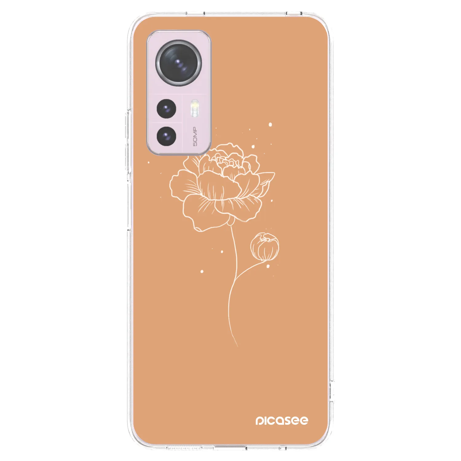 Picasee διαφανής θήκη σιλικόνης Xiaomi 12 - Peonies