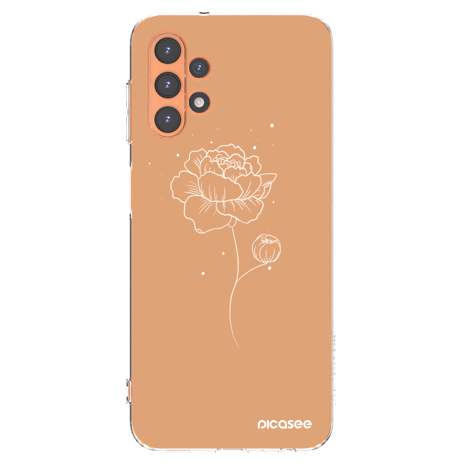 Picasee διαφανής θήκη σιλικόνης Samsung Galaxy A13 4G A135 - Peonies