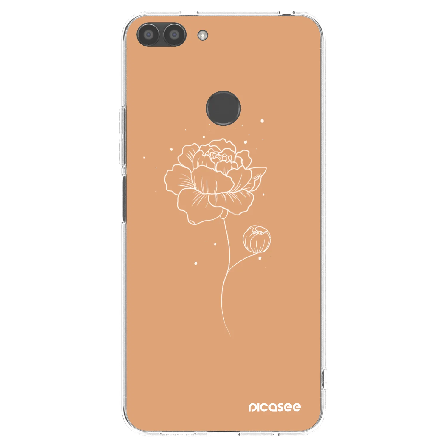 Picasee διαφανής θήκη σιλικόνης Huawei P Smart - Peonies