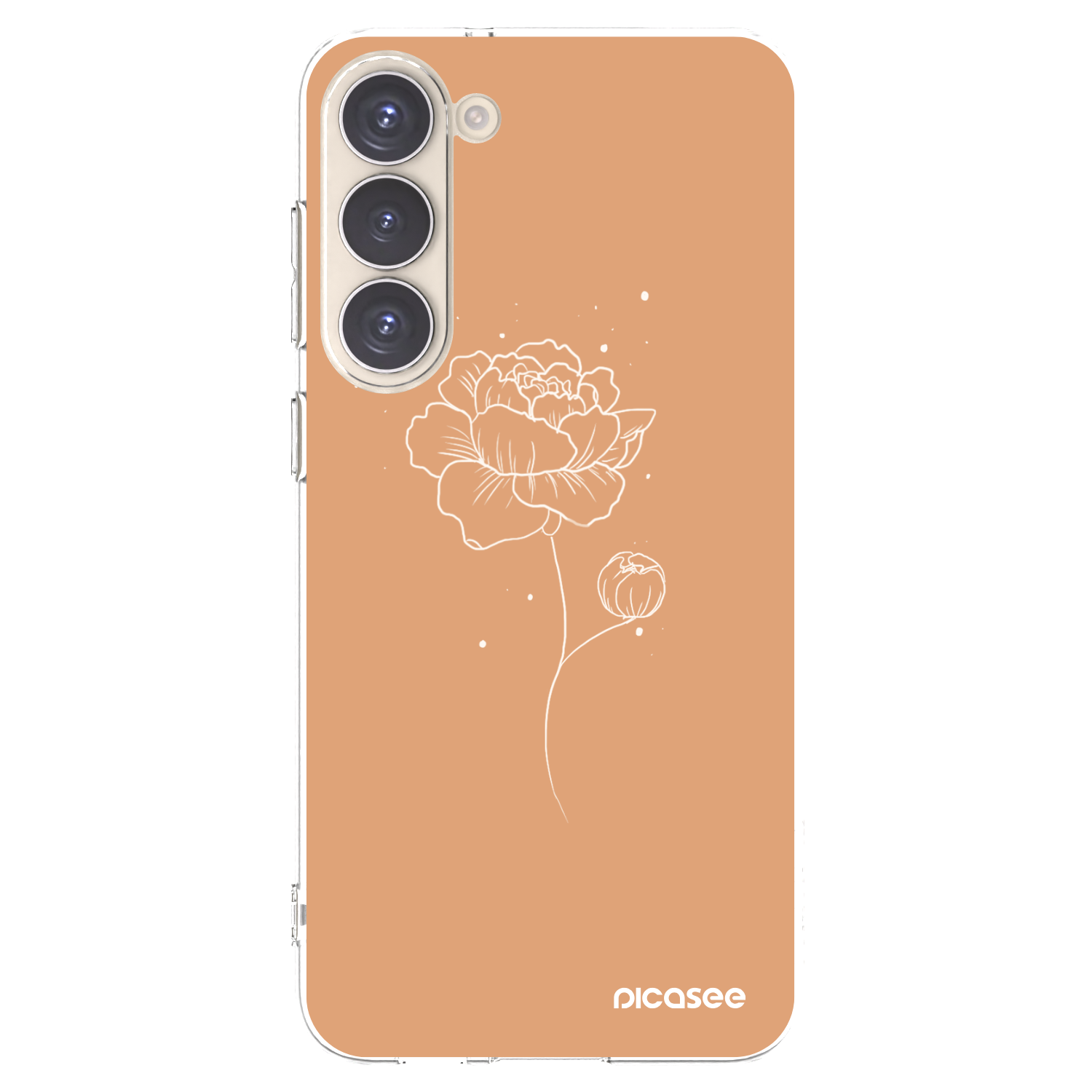 Picasee διαφανής θήκη σιλικόνης Samsung Galaxy S23+ 5G - Peonies