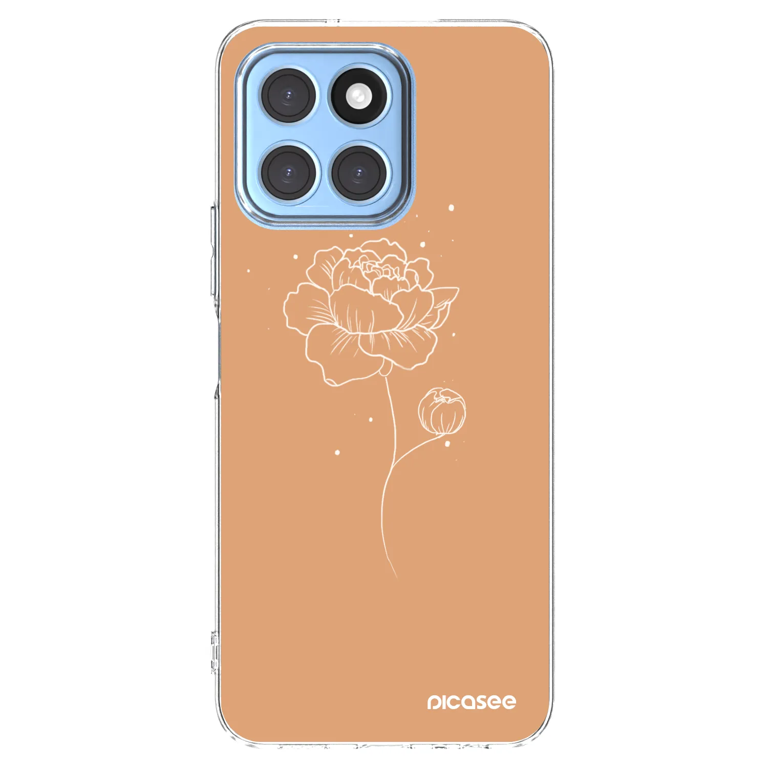 Picasee διαφανής θήκη σιλικόνης Honor X6 - Peonies