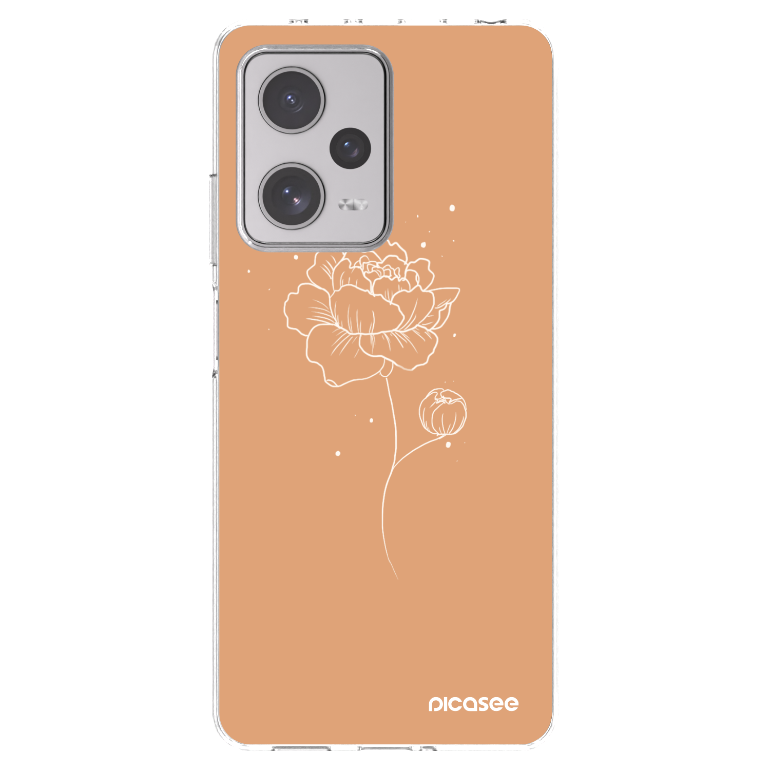 Picasee διαφανής θήκη σιλικόνης Xiaomi Redmi Note 12 Pro+ 5G - Peonies