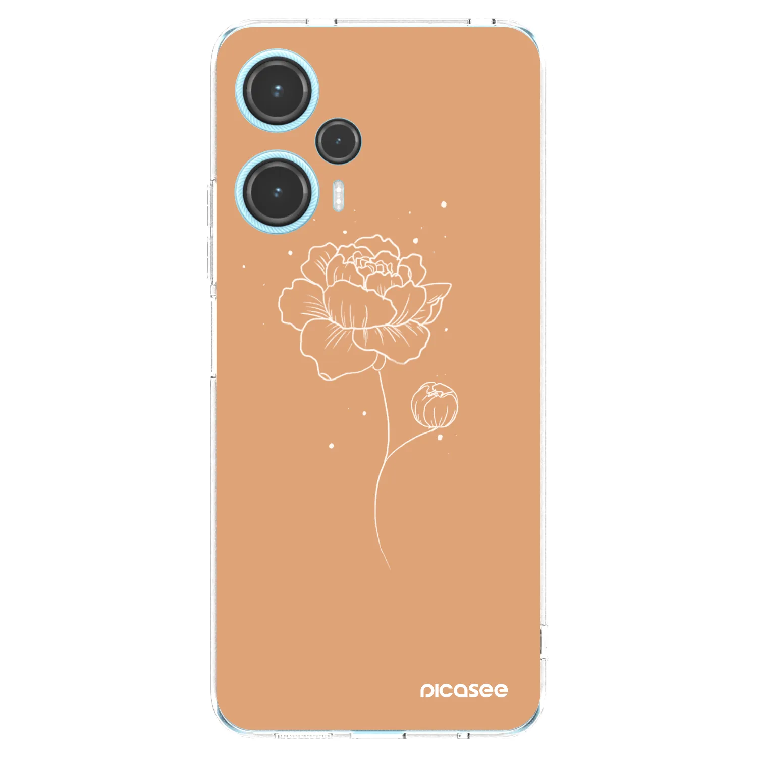 Picasee διαφανής θήκη σιλικόνης Xiaomi Poco F5 - Peonies