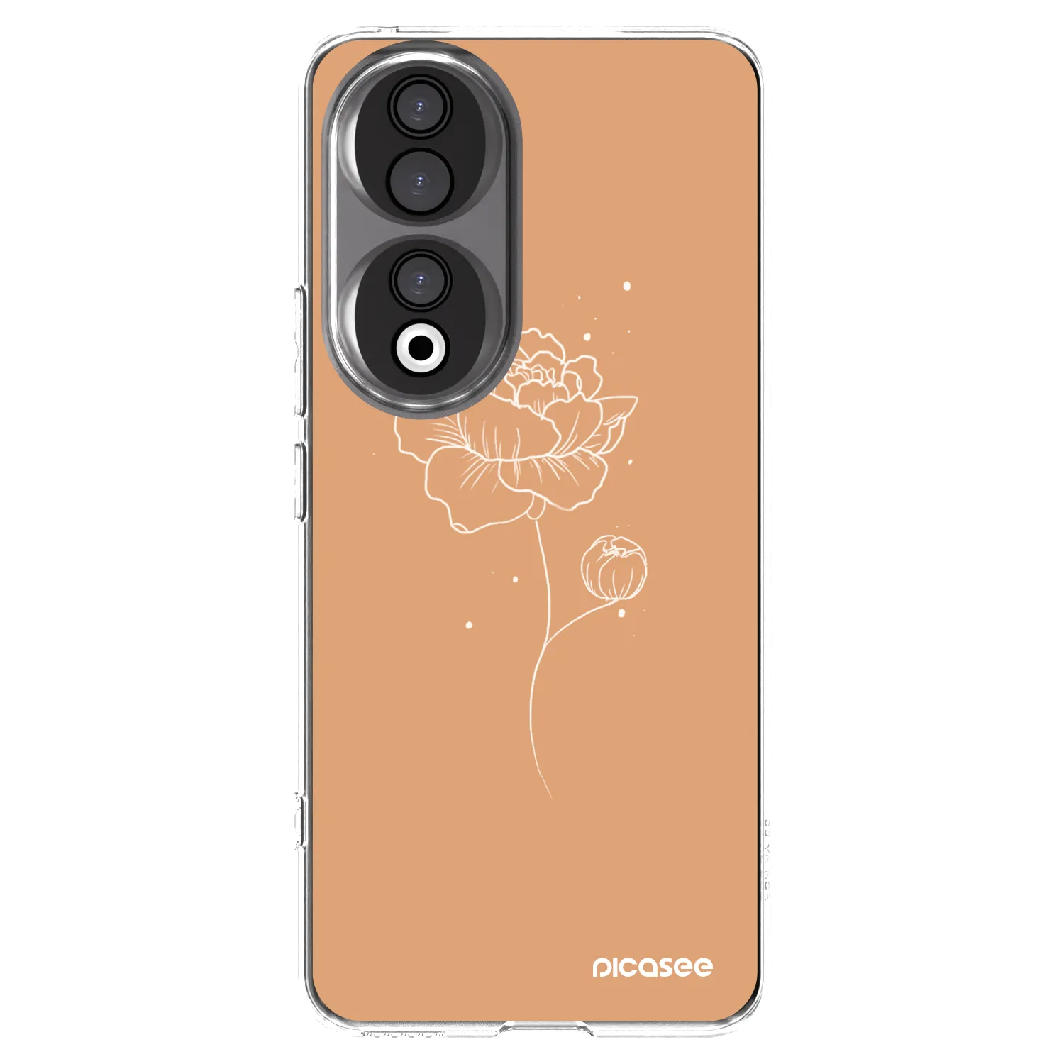 Picasee διαφανής θήκη σιλικόνης Honor 90 5G - Peonies